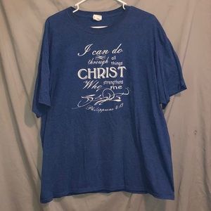 Blue quote shirt